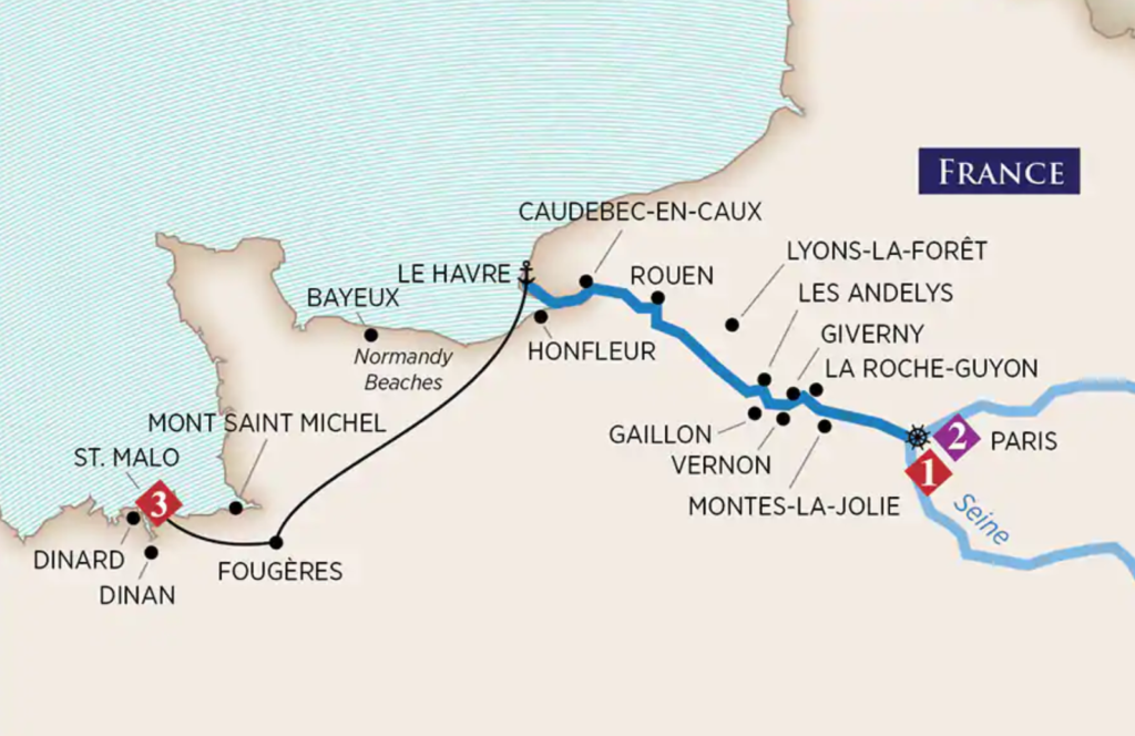 2021 Normandy Beaches to Paris River Cruise